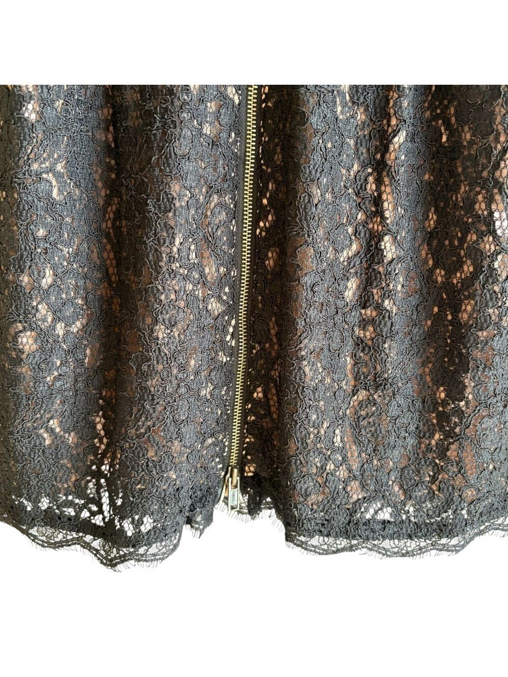 Adrianna Papell Black Boutique Lace Sheath Dress. V-Back/Full zip. Size 12 EUC! - Picture 16 of 16